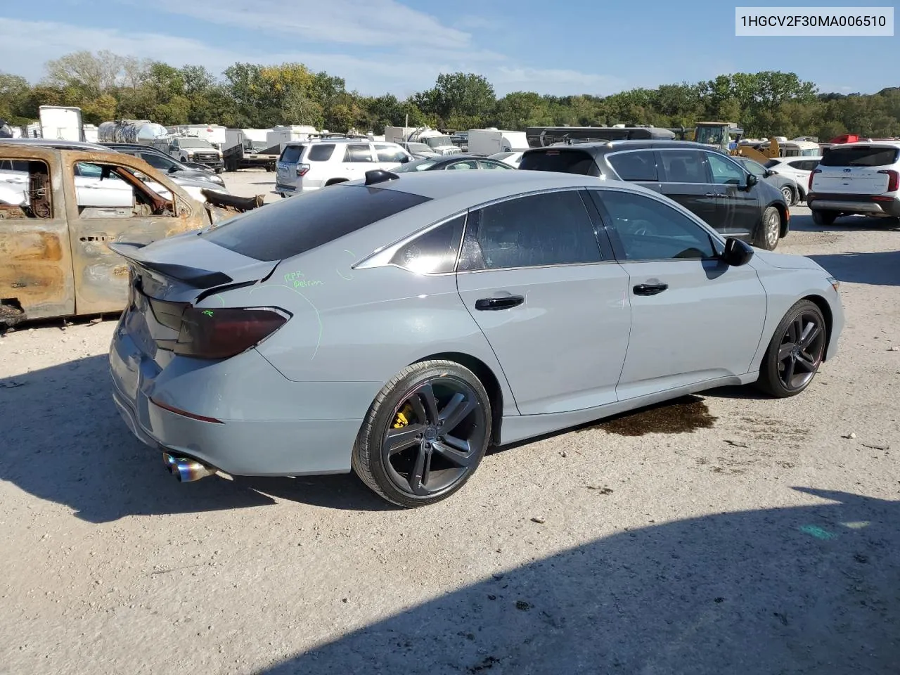 2021 Honda Accord Sport VIN: 1HGCV2F30MA006510 Lot: 72365484