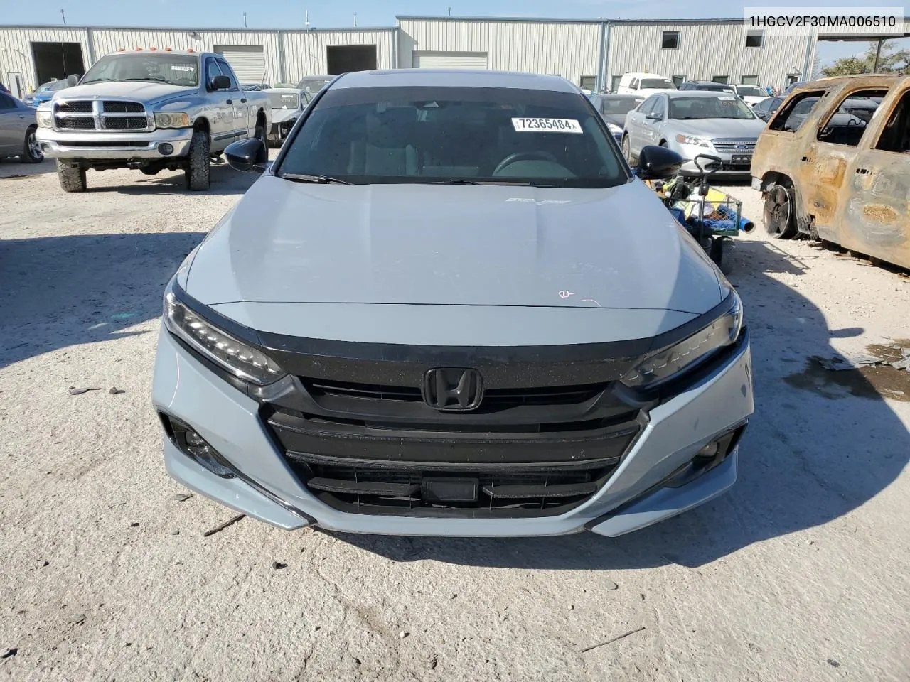 2021 Honda Accord Sport VIN: 1HGCV2F30MA006510 Lot: 72365484