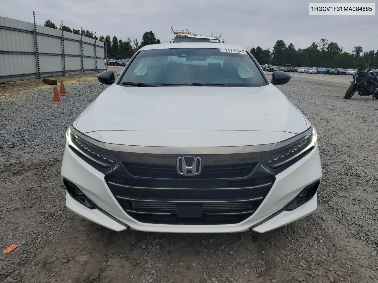 2021 Honda Accord Sport VIN: 1HGCV1F31MA084885 Lot: 72479694