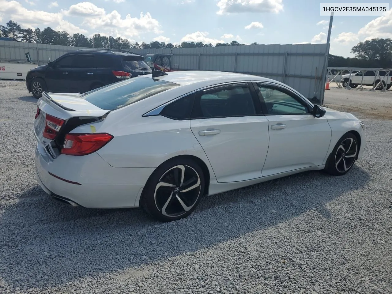 2021 Honda Accord Sport VIN: 1HGCV2F35MA045125 Lot: 72598154