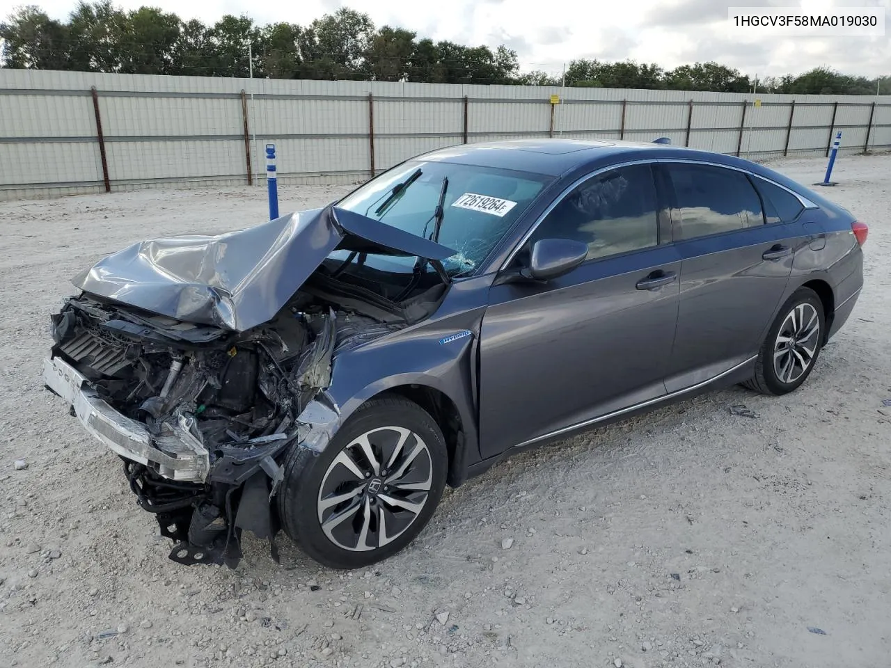 2021 Honda Accord Hybrid Exl VIN: 1HGCV3F58MA019030 Lot: 72619264