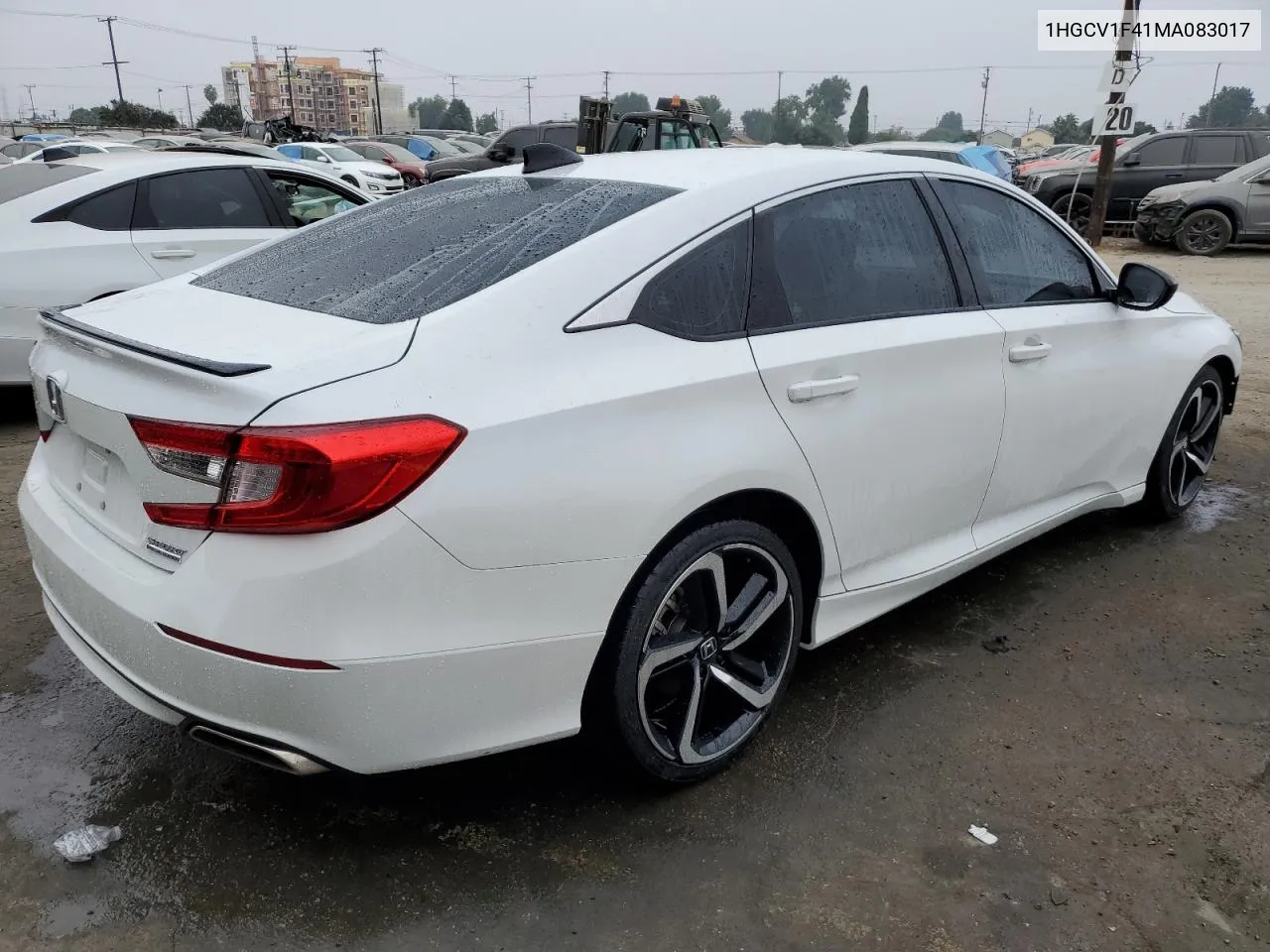 2021 Honda Accord Sport Se VIN: 1HGCV1F41MA083017 Lot: 72722584