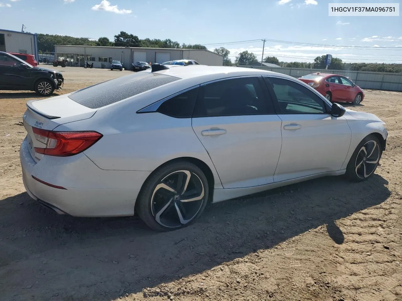 2021 Honda Accord Sport VIN: 1HGCV1F37MA096751 Lot: 72921714