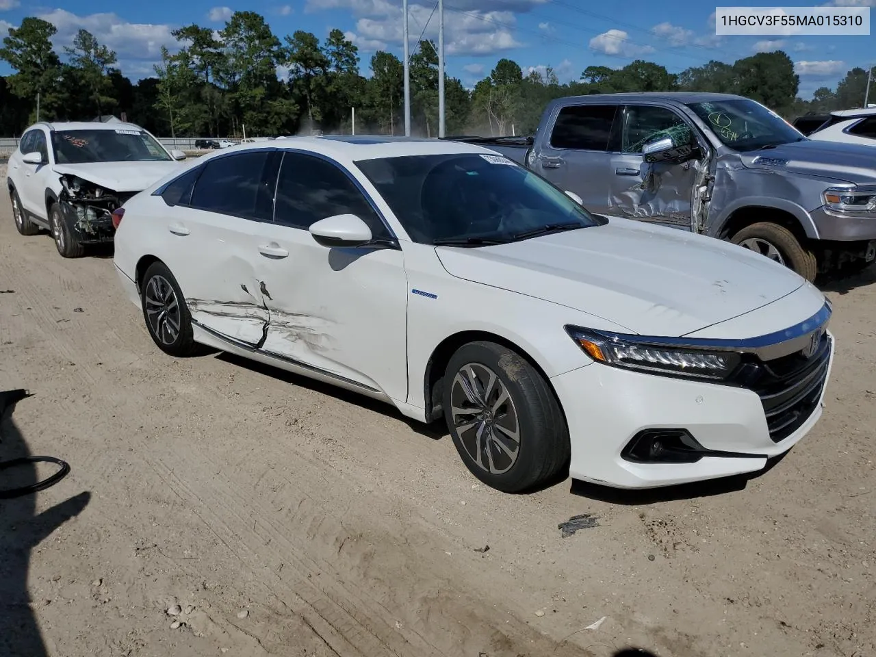 2021 Honda Accord Hybrid Exl VIN: 1HGCV3F55MA015310 Lot: 73089244