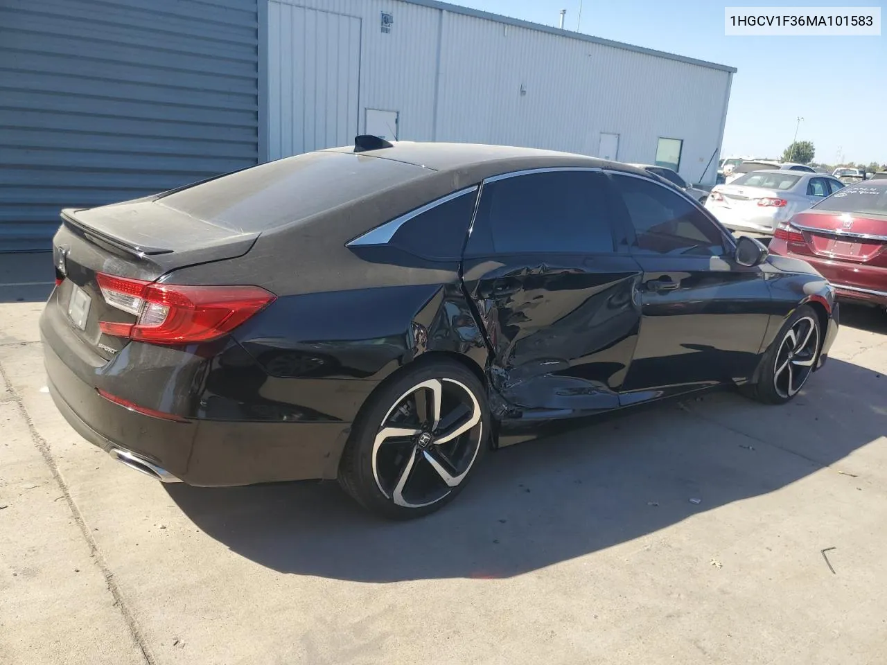 2021 Honda Accord Sport VIN: 1HGCV1F36MA101583 Lot: 73582564