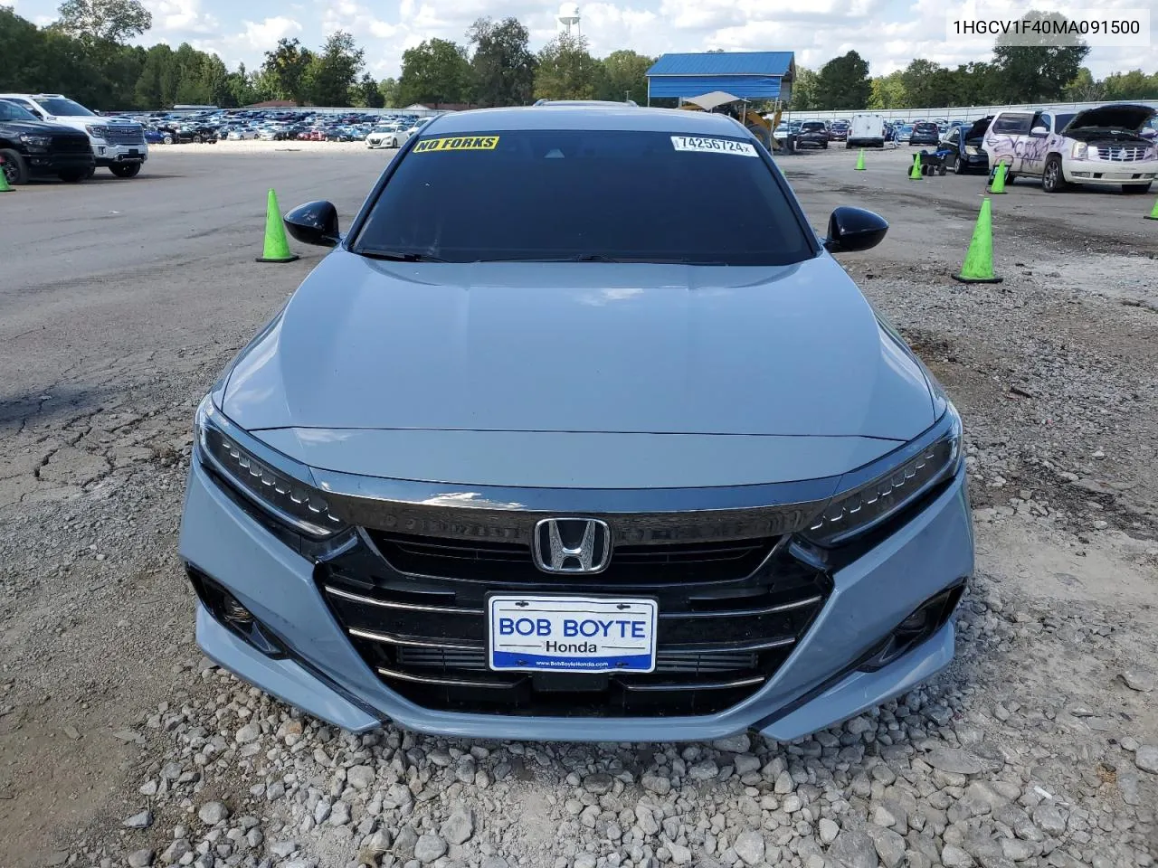 2021 Honda Accord Sport Se VIN: 1HGCV1F40MA091500 Lot: 74256724