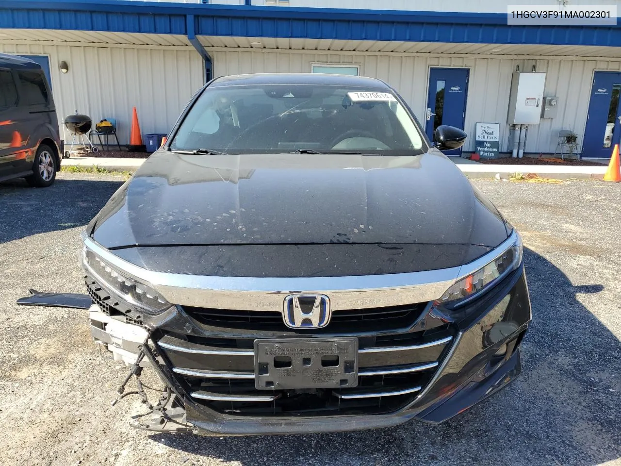 2021 Honda Accord Touring Hybrid VIN: 1HGCV3F91MA002301 Lot: 74370614