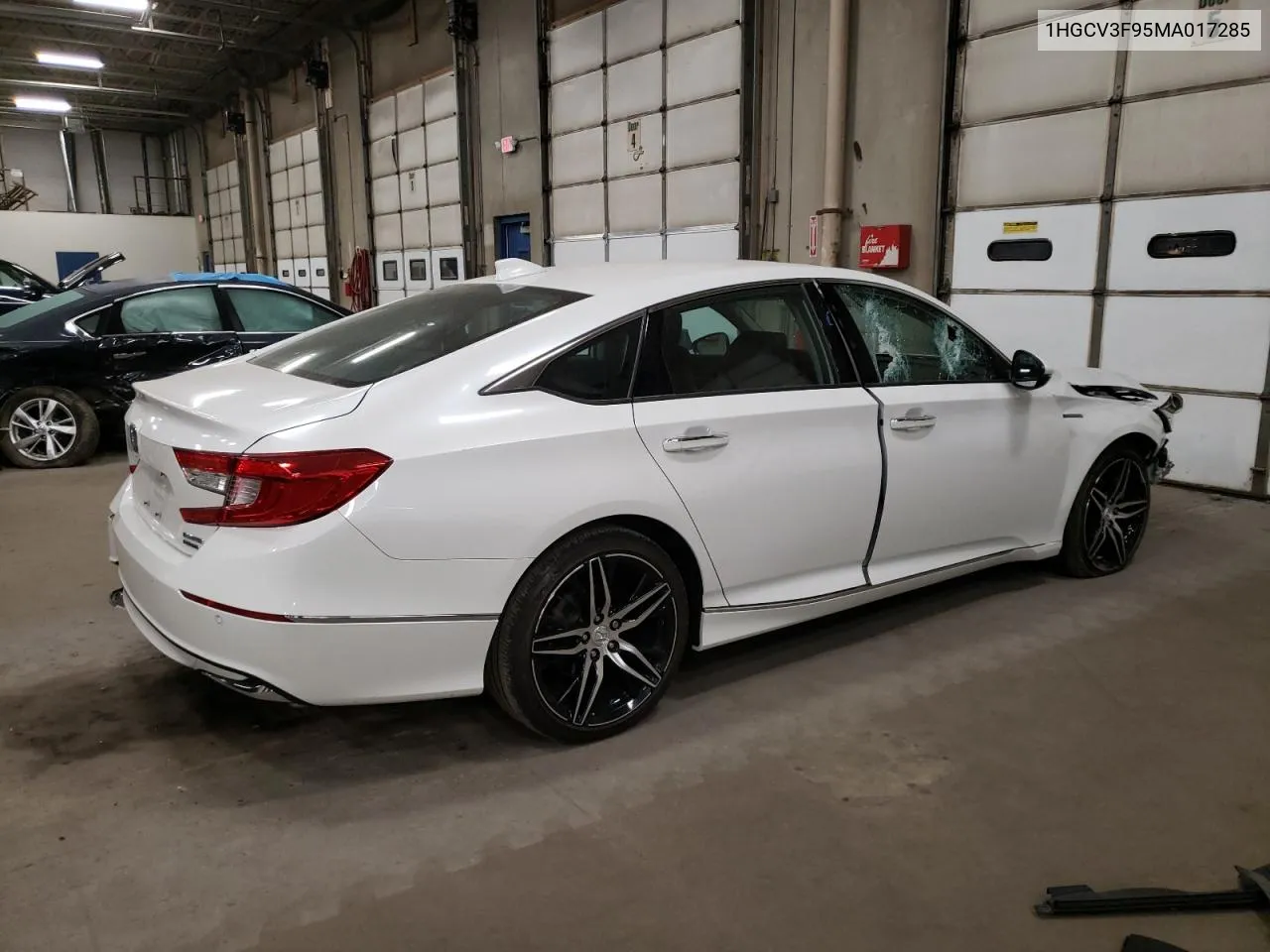 2021 Honda Accord Touring Hybrid VIN: 1HGCV3F95MA017285 Lot: 74477334