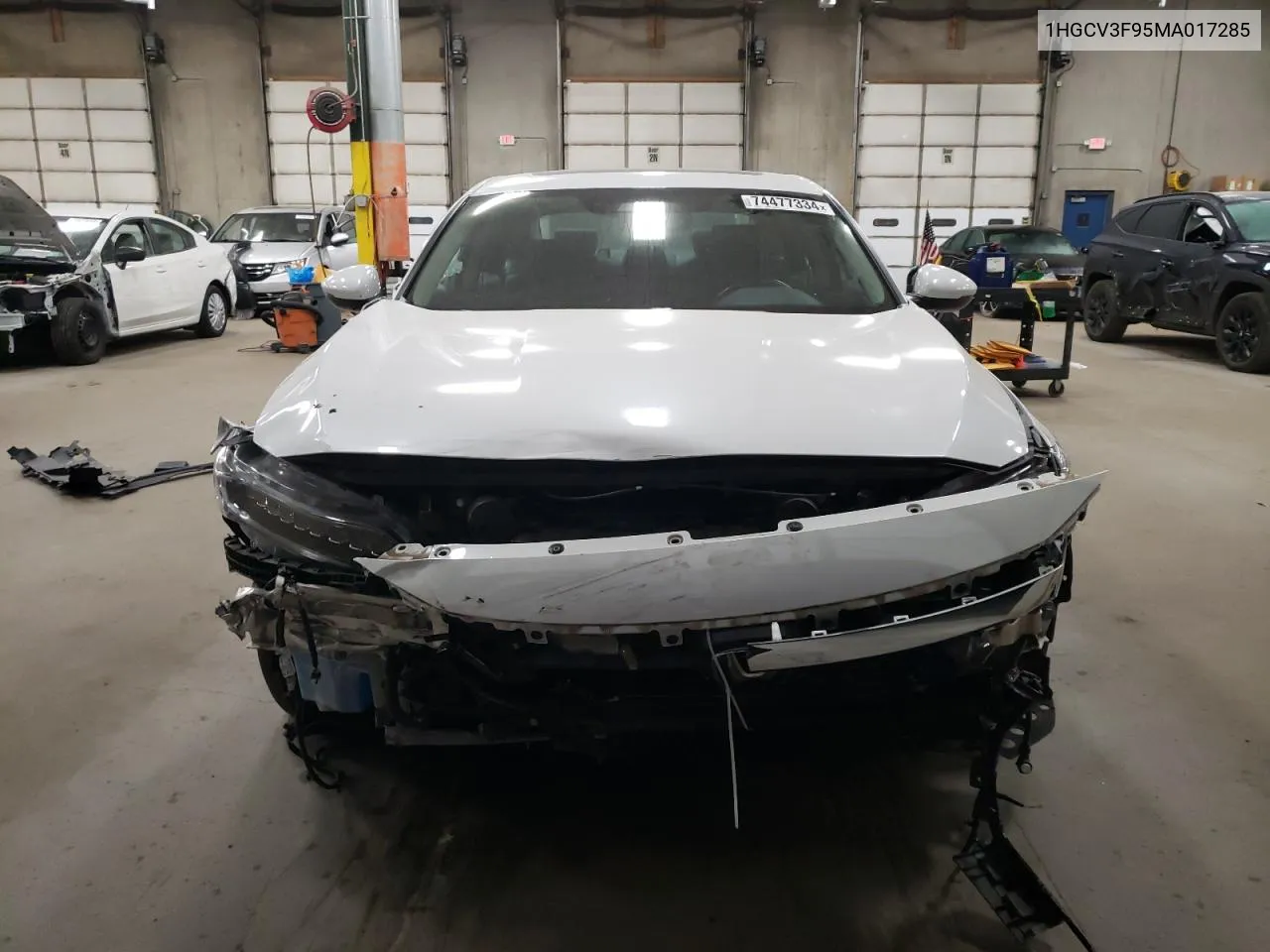 1HGCV3F95MA017285 2021 Honda Accord Touring Hybrid