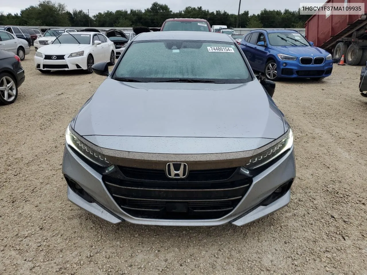 2021 Honda Accord Sport VIN: 1HGCV1F37MA109935 Lot: 74480154