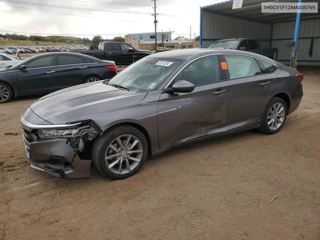 2021 Honda Accord Lx VIN: 1HGCV1F12MA005769 Lot: 74701254