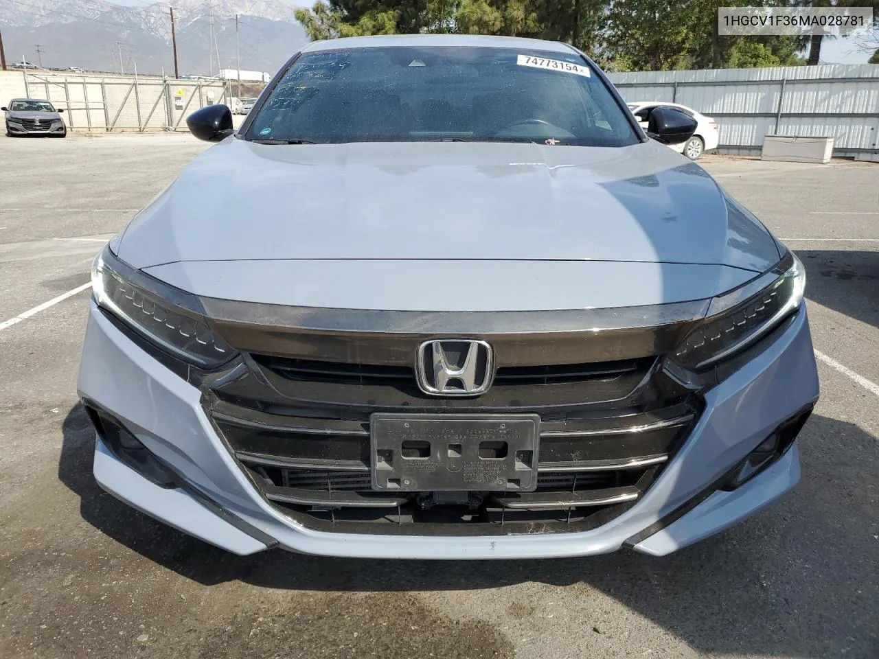 2021 Honda Accord Sport VIN: 1HGCV1F36MA028781 Lot: 74773154