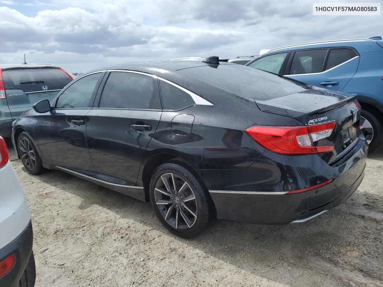 2021 Honda Accord Exl VIN: 1HGCV1F57MA080583 Lot: 75075344