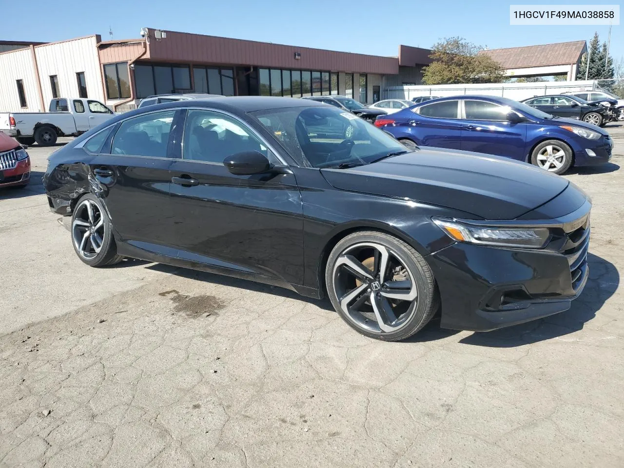 2021 Honda Accord Sport Se VIN: 1HGCV1F49MA038858 Lot: 75192974