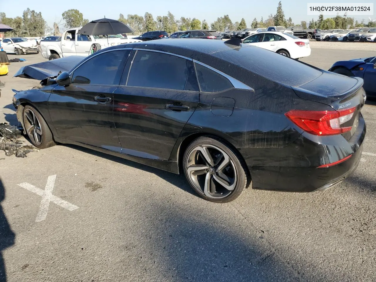 2021 Honda Accord Sport VIN: 1HGCV2F38MA012524 Lot: 75291894