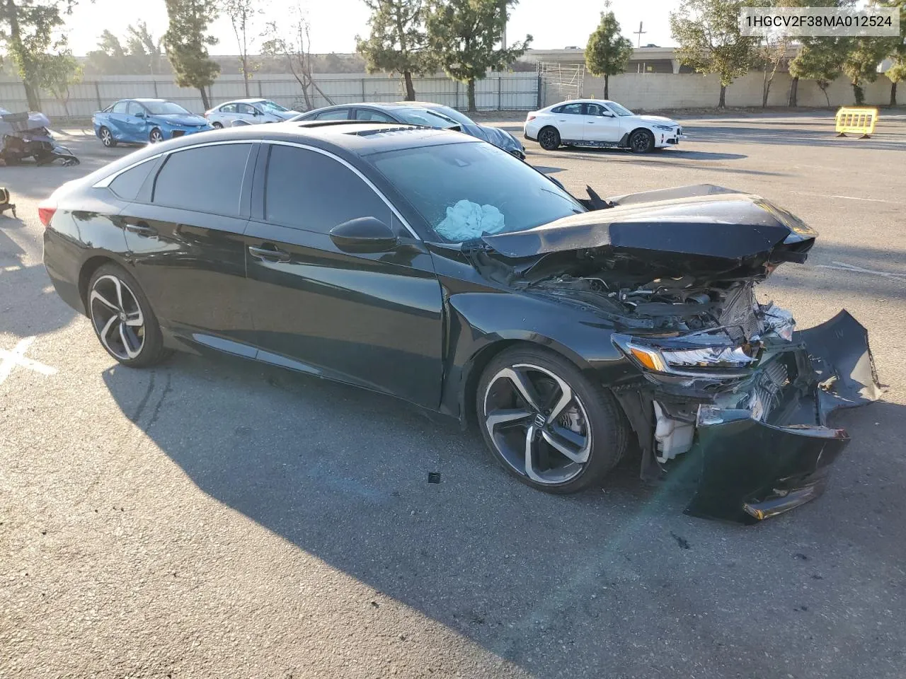 2021 Honda Accord Sport VIN: 1HGCV2F38MA012524 Lot: 75291894