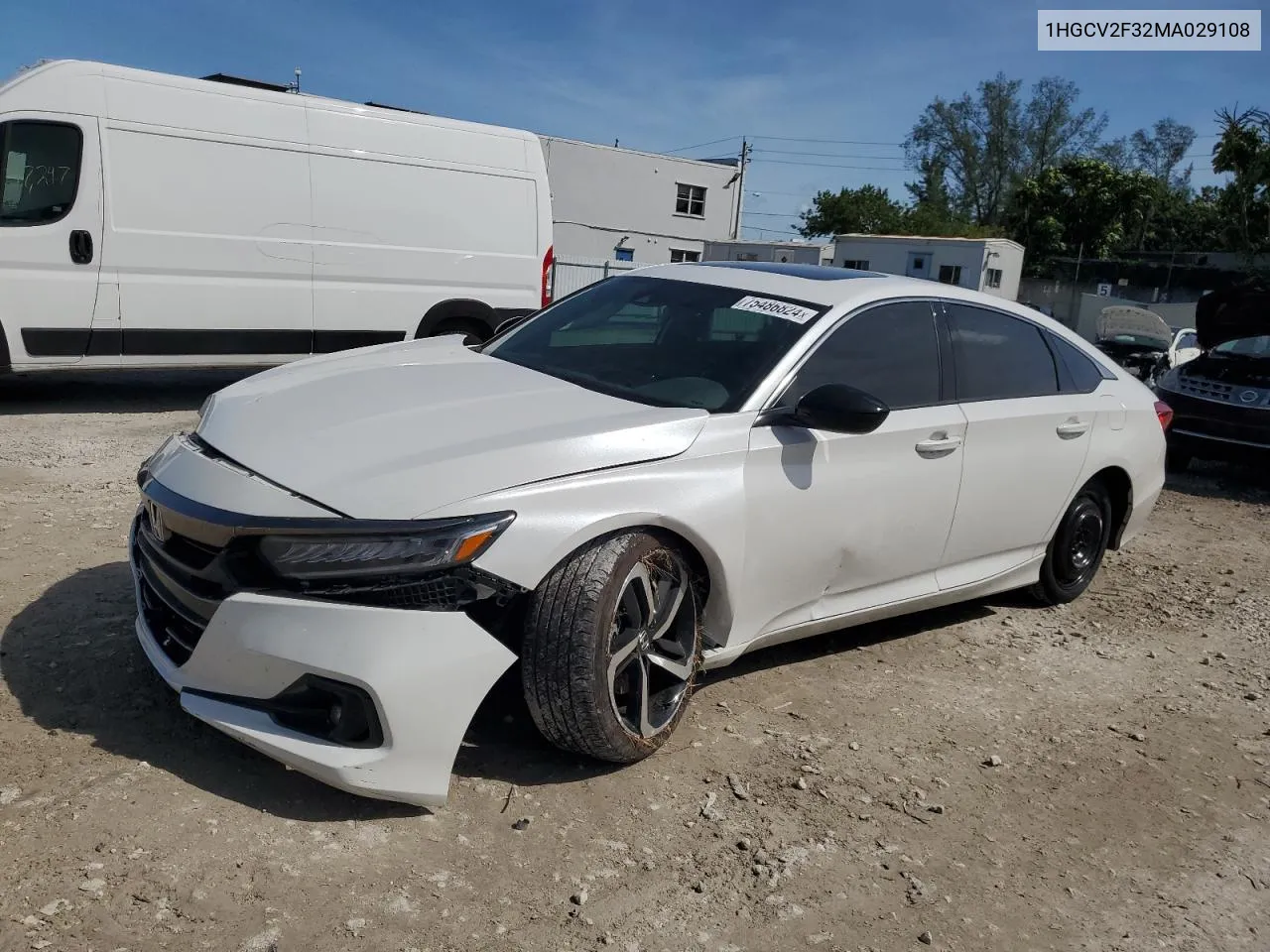 2021 Honda Accord Sport VIN: 1HGCV2F32MA029108 Lot: 75486824