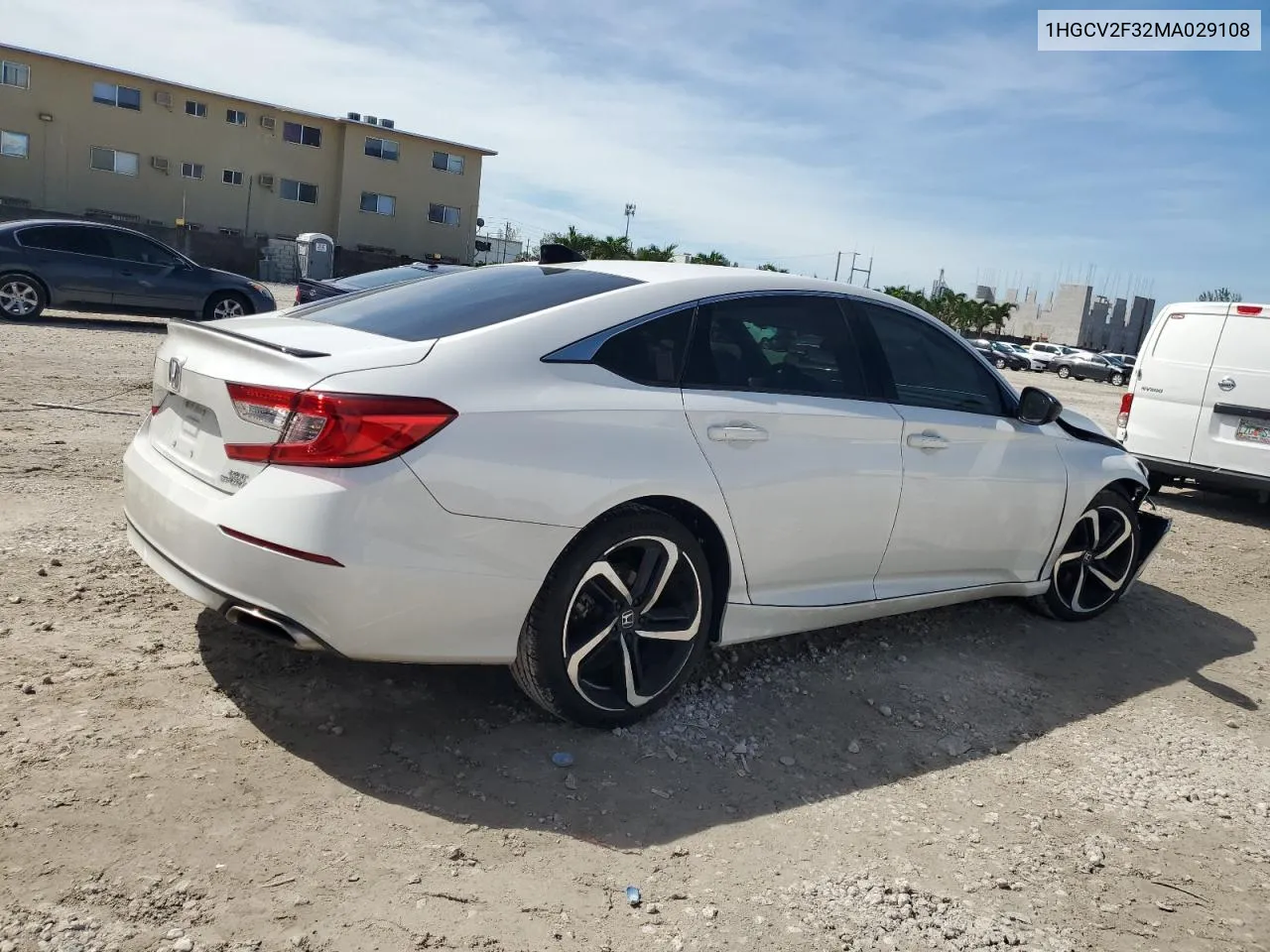 2021 Honda Accord Sport VIN: 1HGCV2F32MA029108 Lot: 75486824