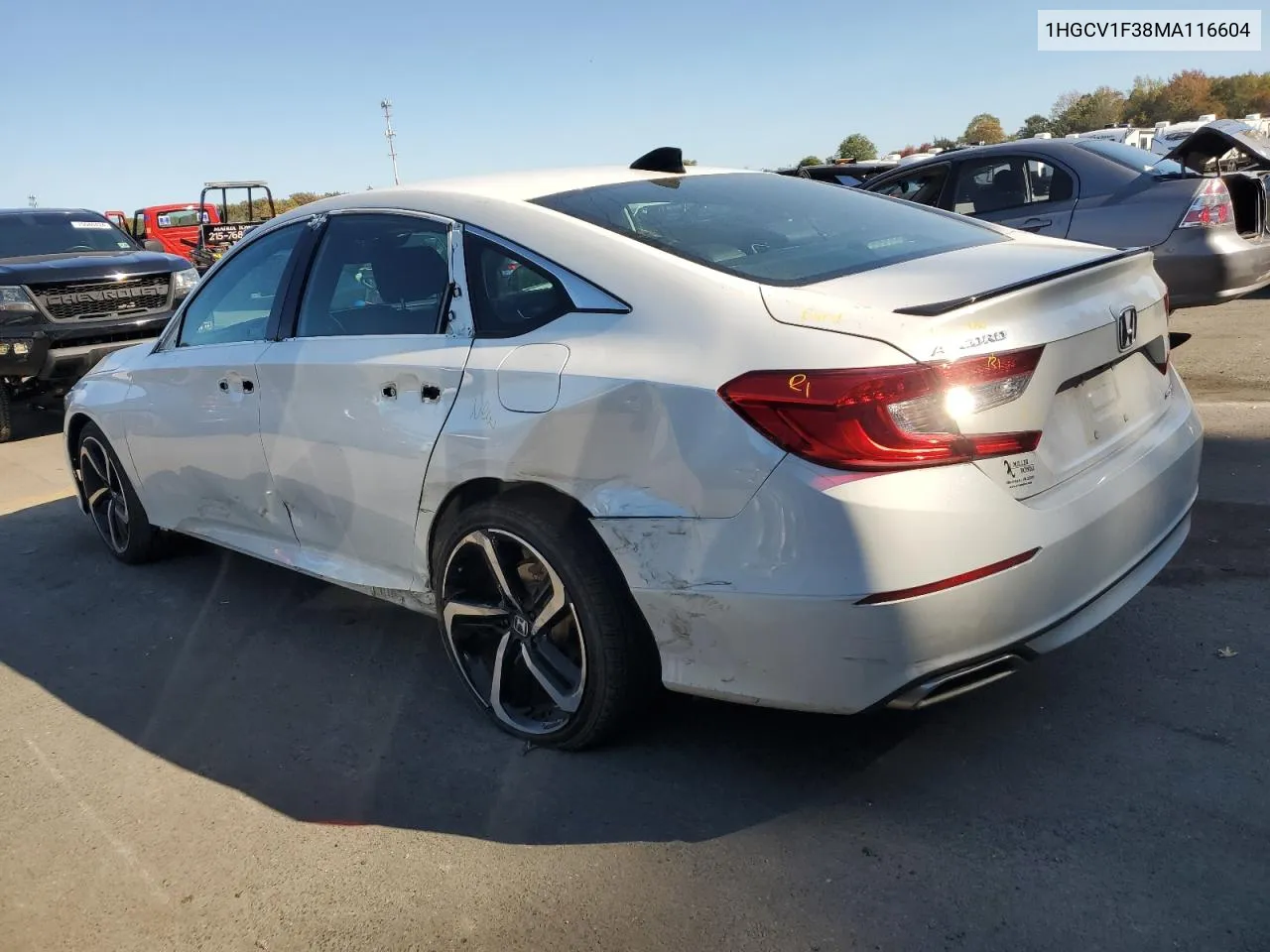 2021 Honda Accord Sport VIN: 1HGCV1F38MA116604 Lot: 75662154