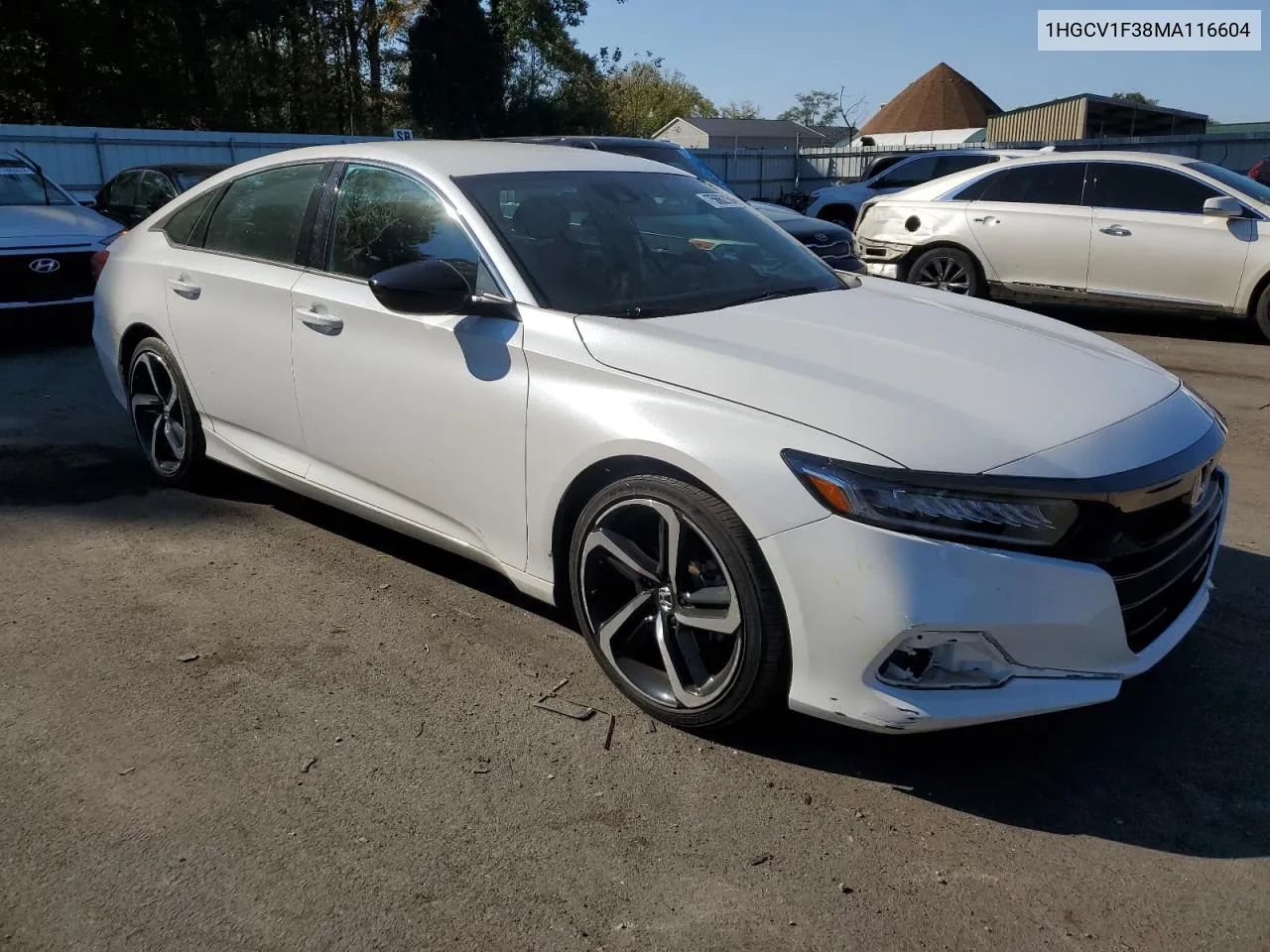 2021 Honda Accord Sport VIN: 1HGCV1F38MA116604 Lot: 75662154