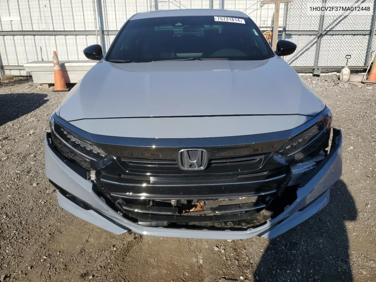 2021 Honda Accord Sport VIN: 1HGCV2F37MA012448 Lot: 75731814