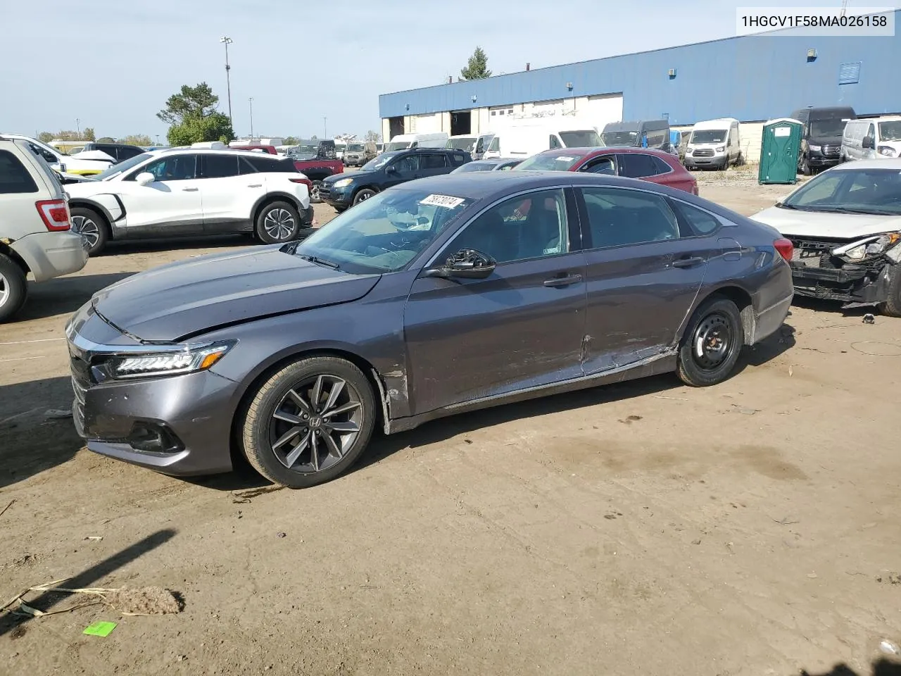 2021 Honda Accord Exl VIN: 1HGCV1F58MA026158 Lot: 75873074