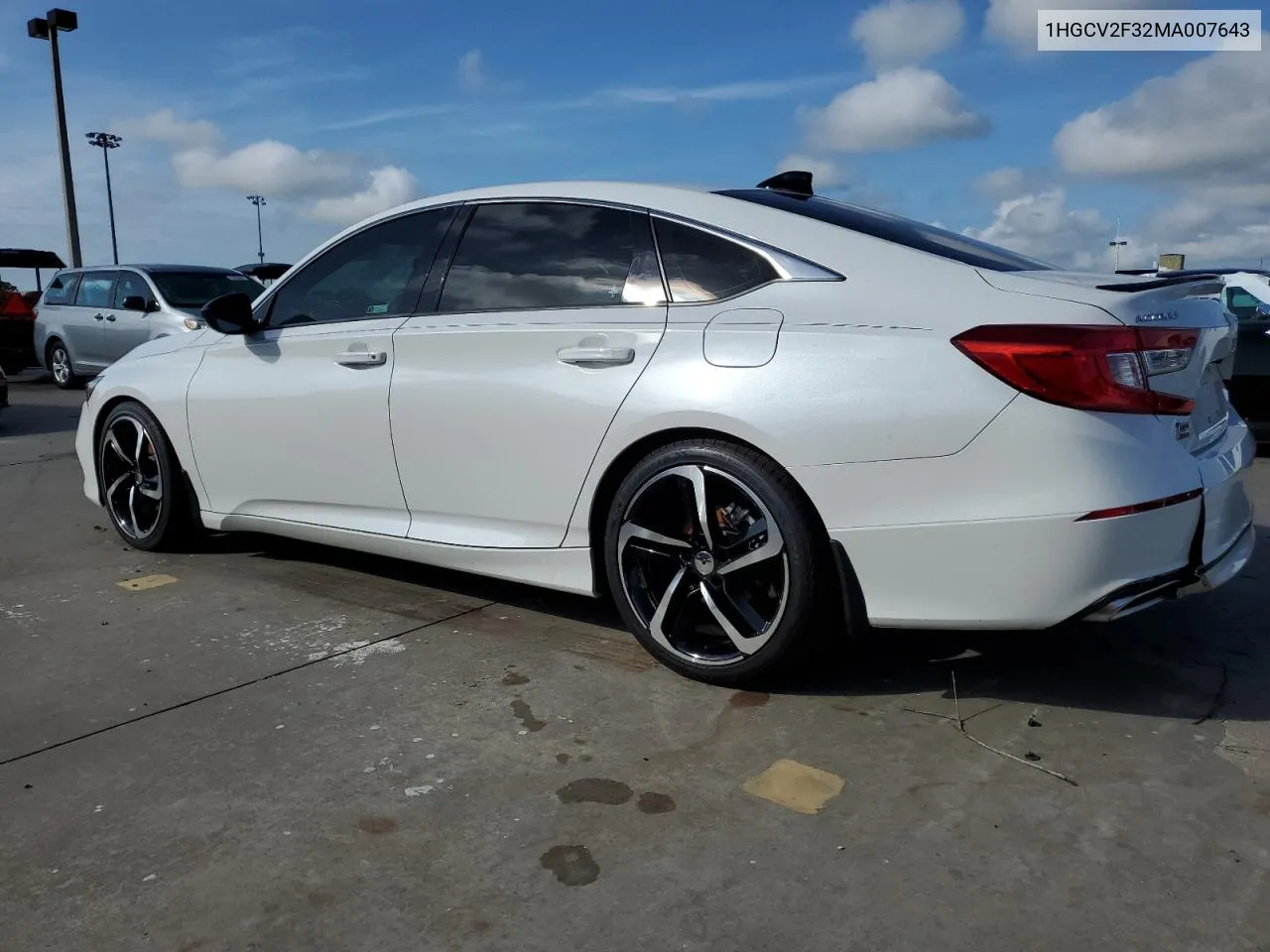 2021 Honda Accord Sport VIN: 1HGCV2F32MA007643 Lot: 75911674