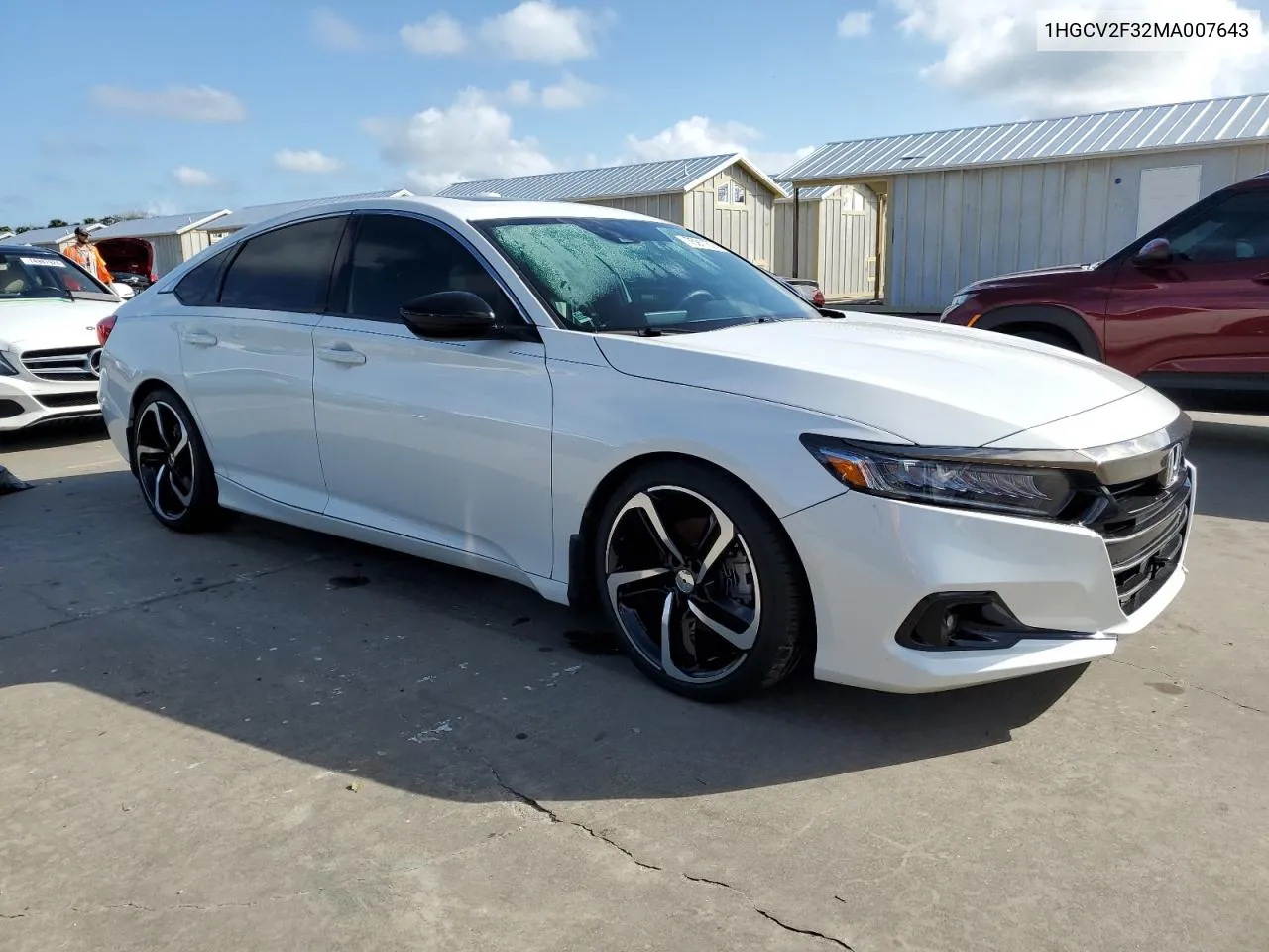 2021 Honda Accord Sport VIN: 1HGCV2F32MA007643 Lot: 75911674