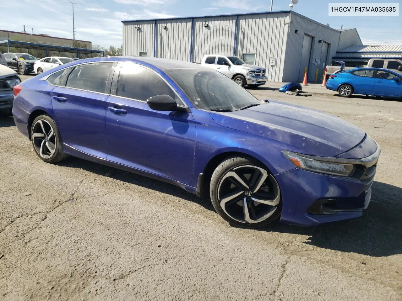 2021 Honda Accord Sport Se VIN: 1HGCV1F47MA035635 Lot: 75942454