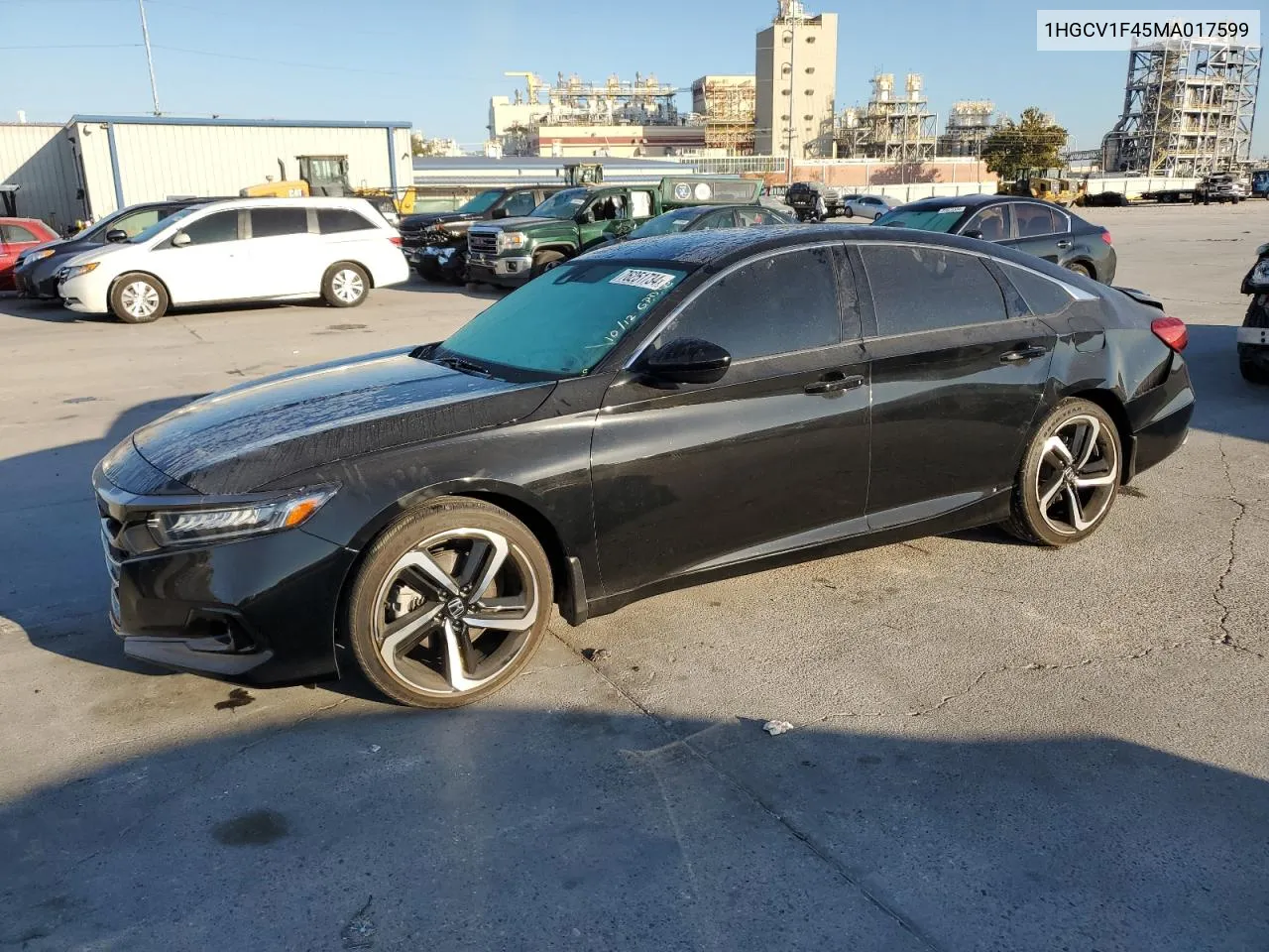 2021 Honda Accord Sport Se VIN: 1HGCV1F45MA017599 Lot: 76251734