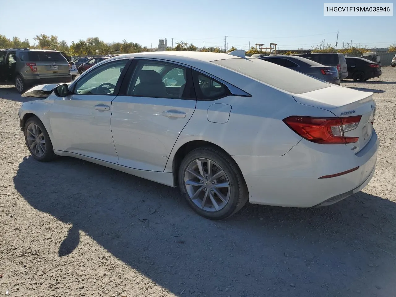 2021 Honda Accord Lx VIN: 1HGCV1F19MA038946 Lot: 76255624