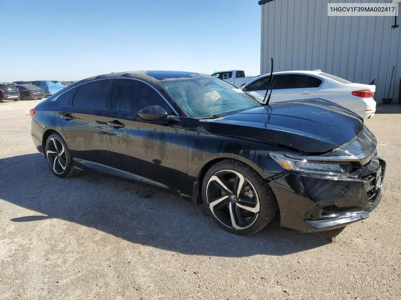 2021 Honda Accord Sport VIN: 1HGCV1F39MA002417 Lot: 76571454