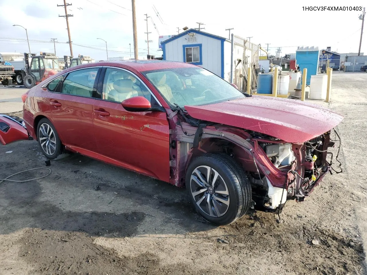 2021 Honda Accord Hybrid Ex VIN: 1HGCV3F4XMA010403 Lot: 76581754