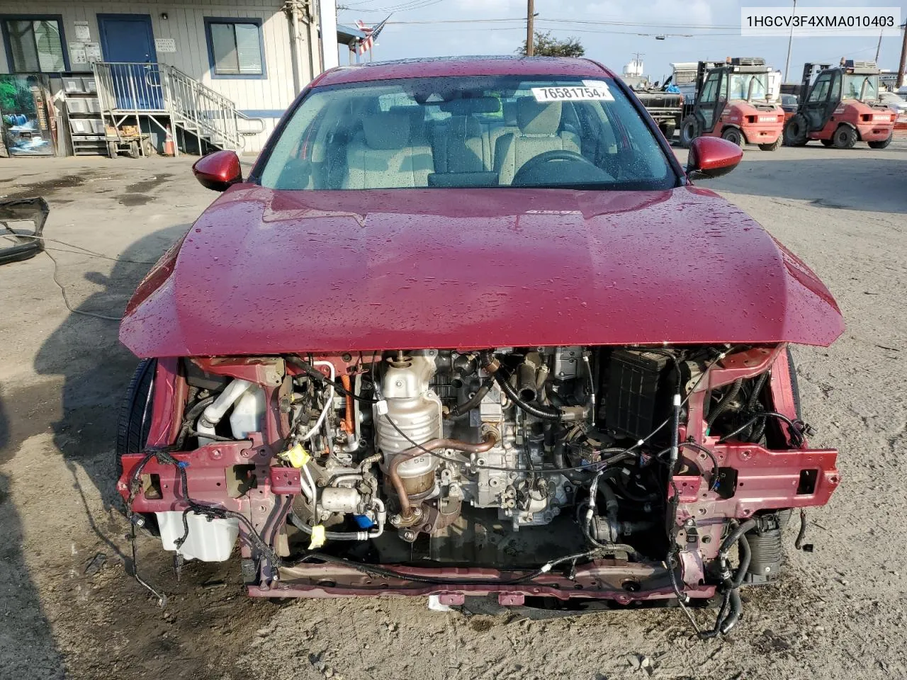 1HGCV3F4XMA010403 2021 Honda Accord Hybrid Ex