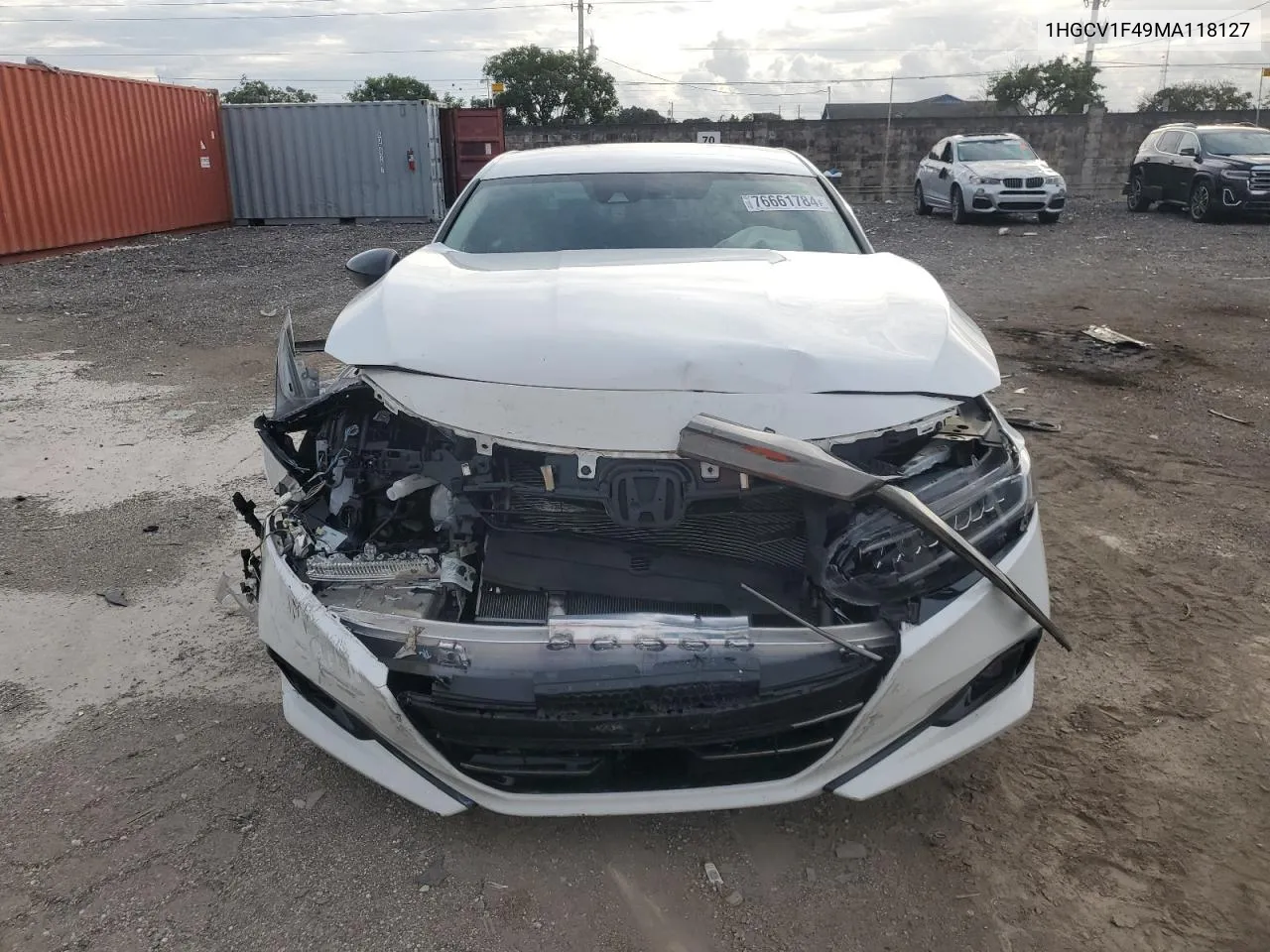 2021 Honda Accord Sport Se VIN: 1HGCV1F49MA118127 Lot: 76661784