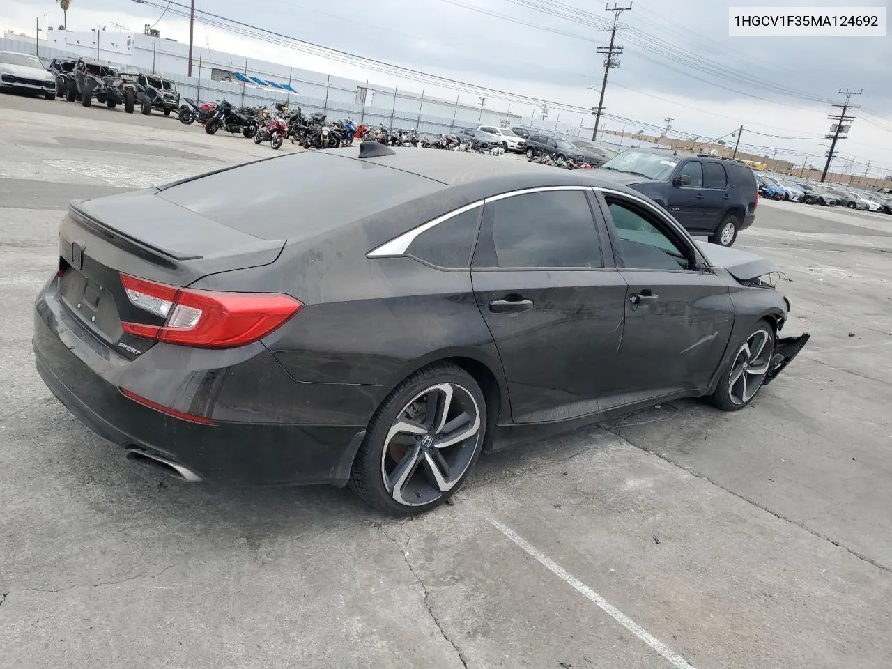 2021 Honda Accord Sport VIN: 1HGCV1F35MA124692 Lot: 76840914