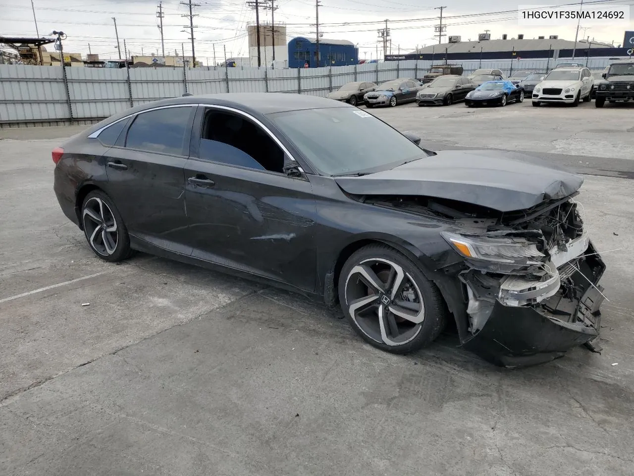 2021 Honda Accord Sport VIN: 1HGCV1F35MA124692 Lot: 76840914