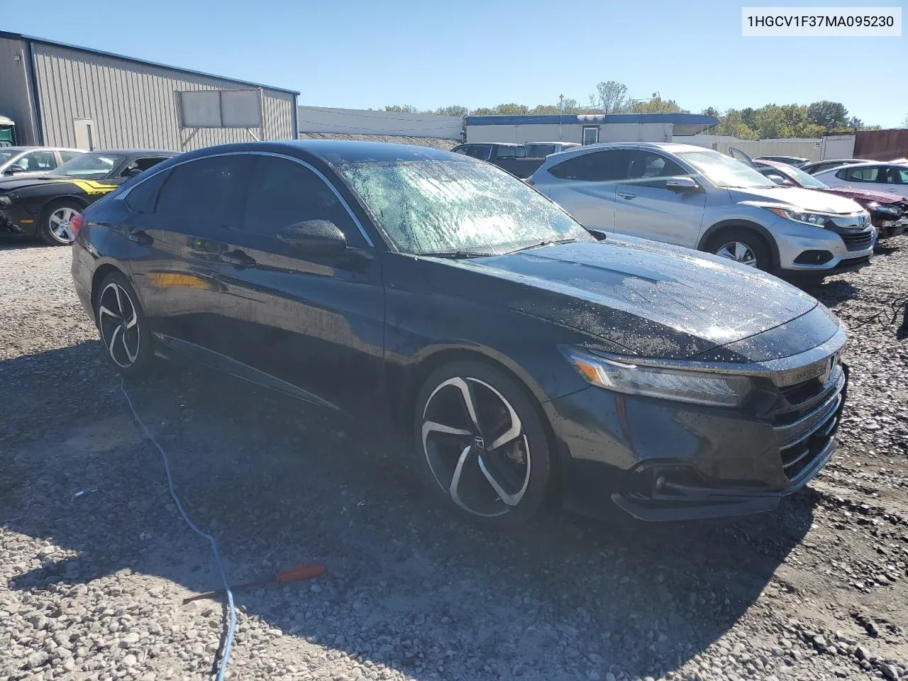 2021 Honda Accord Sport VIN: 1HGCV1F37MA095230 Lot: 76888544