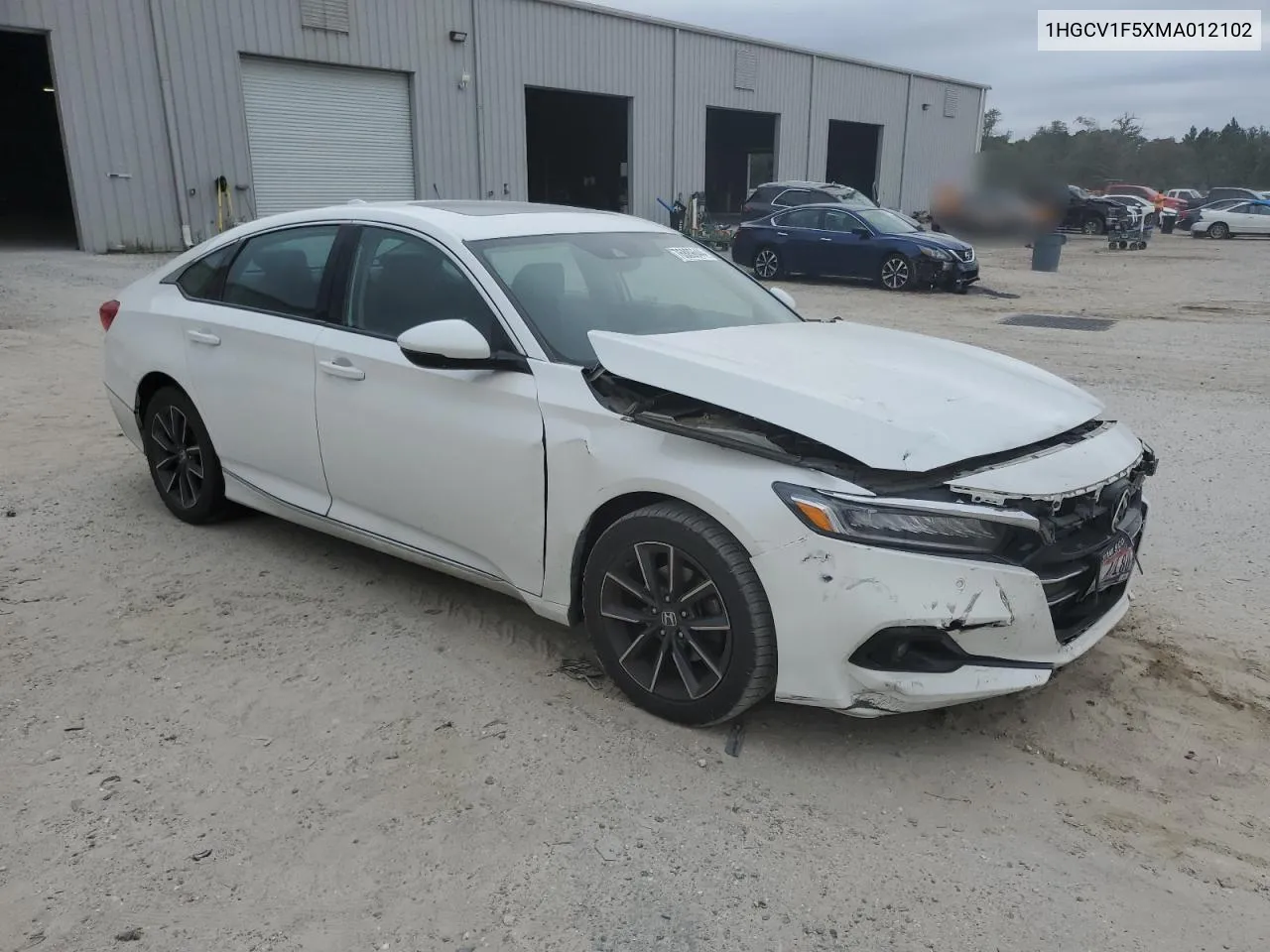 2021 Honda Accord Exl VIN: 1HGCV1F5XMA012102 Lot: 76889644