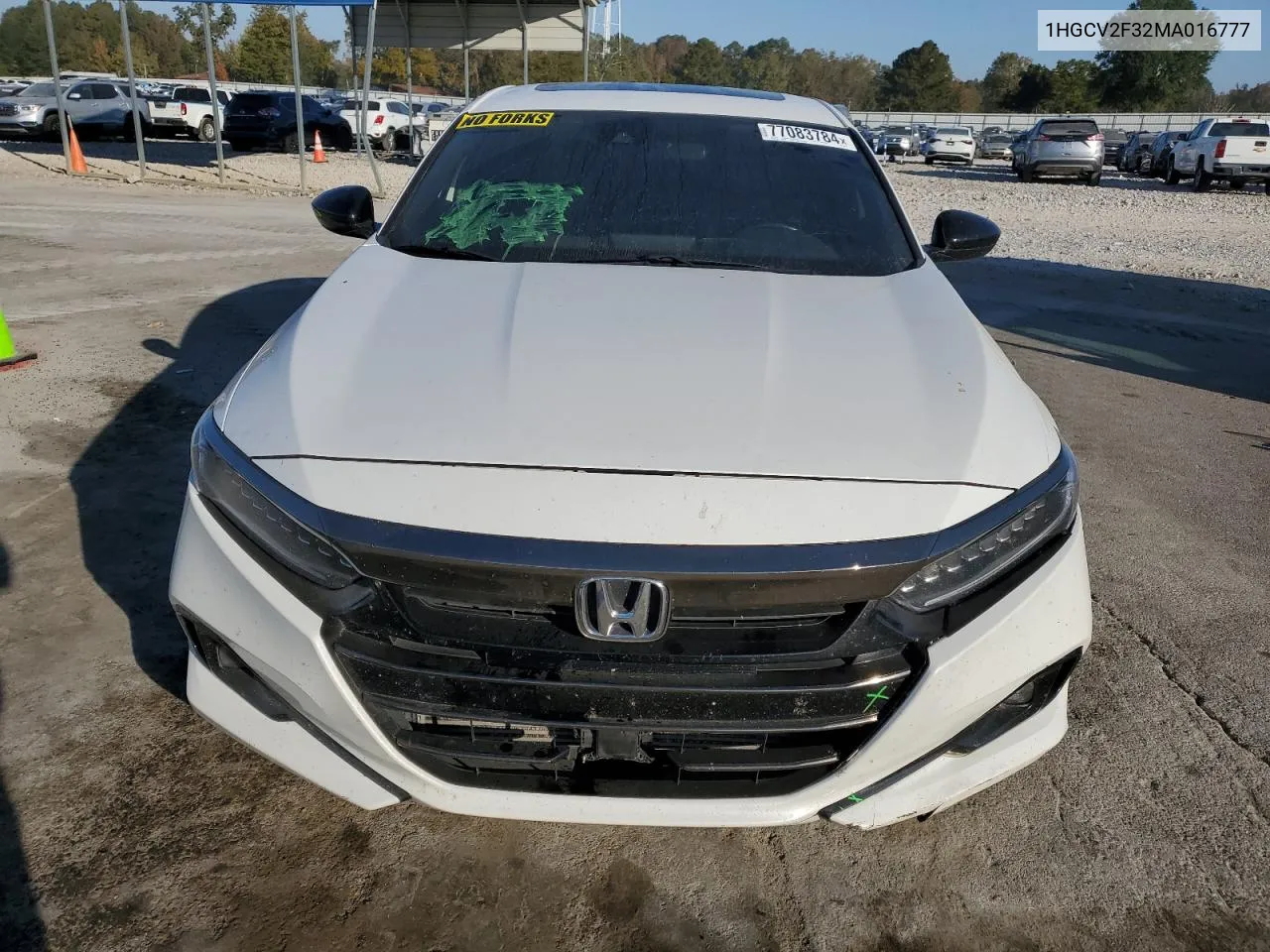 2021 Honda Accord Sport VIN: 1HGCV2F32MA016777 Lot: 77083784