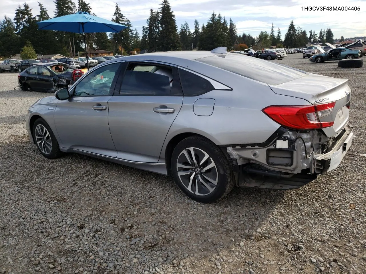 2021 Honda Accord Hybrid Ex VIN: 1HGCV3F48MA004406 Lot: 77222154