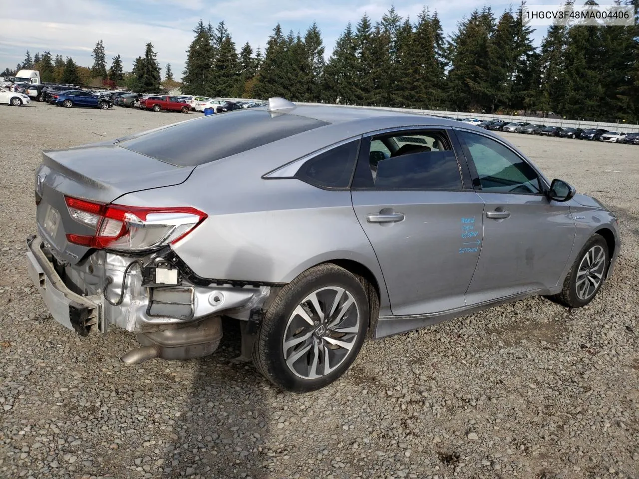 1HGCV3F48MA004406 2021 Honda Accord Hybrid Ex