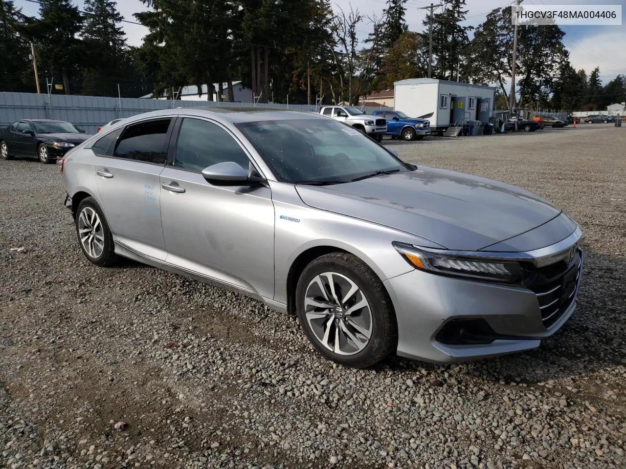 2021 Honda Accord Hybrid Ex VIN: 1HGCV3F48MA004406 Lot: 77222154