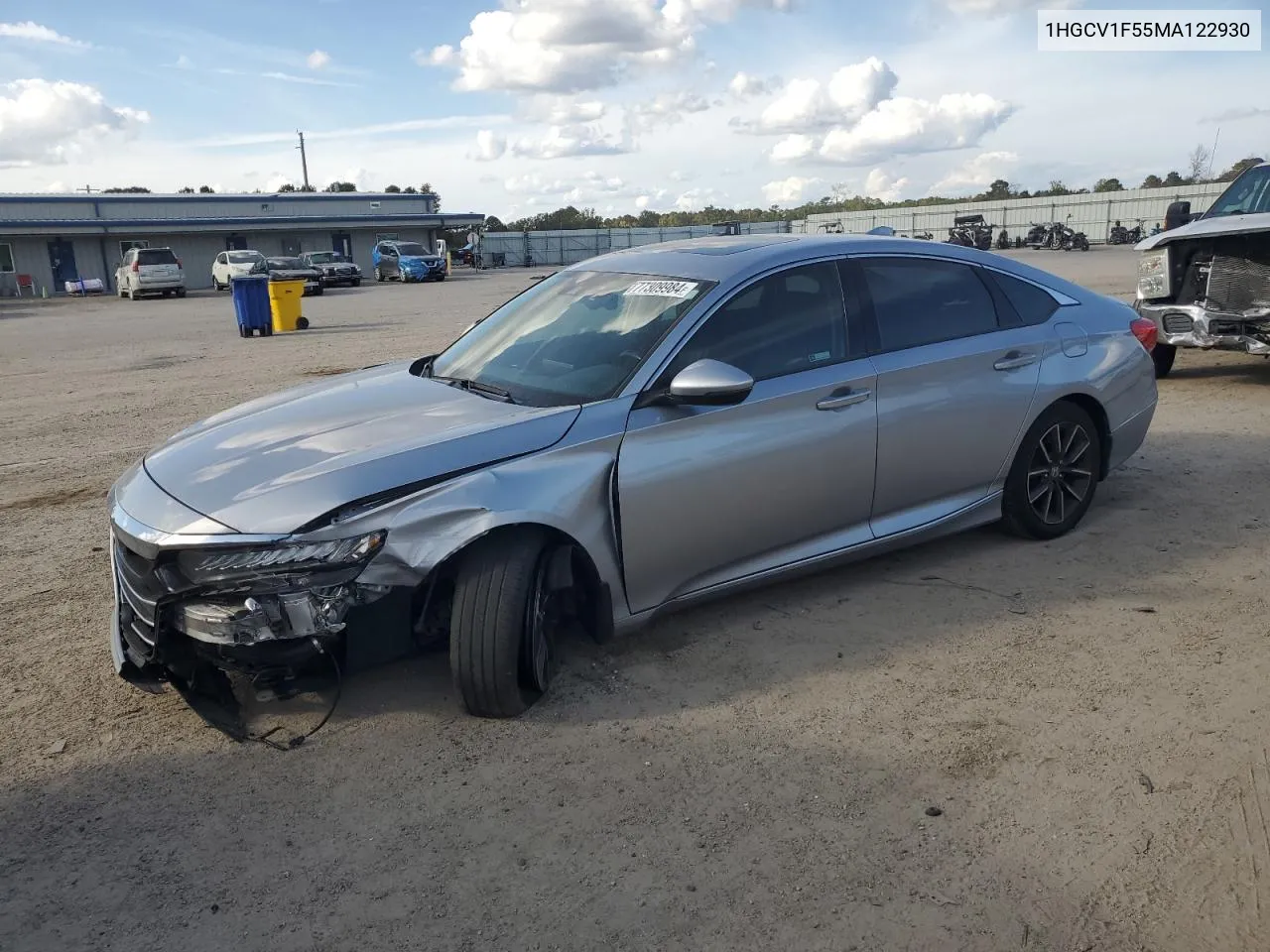 2021 Honda Accord Exl VIN: 1HGCV1F55MA122930 Lot: 77309984