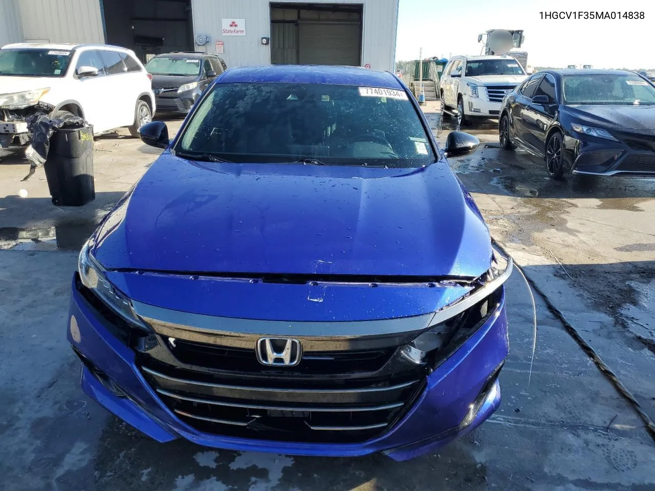 2021 Honda Accord Sport VIN: 1HGCV1F35MA014838 Lot: 77401934