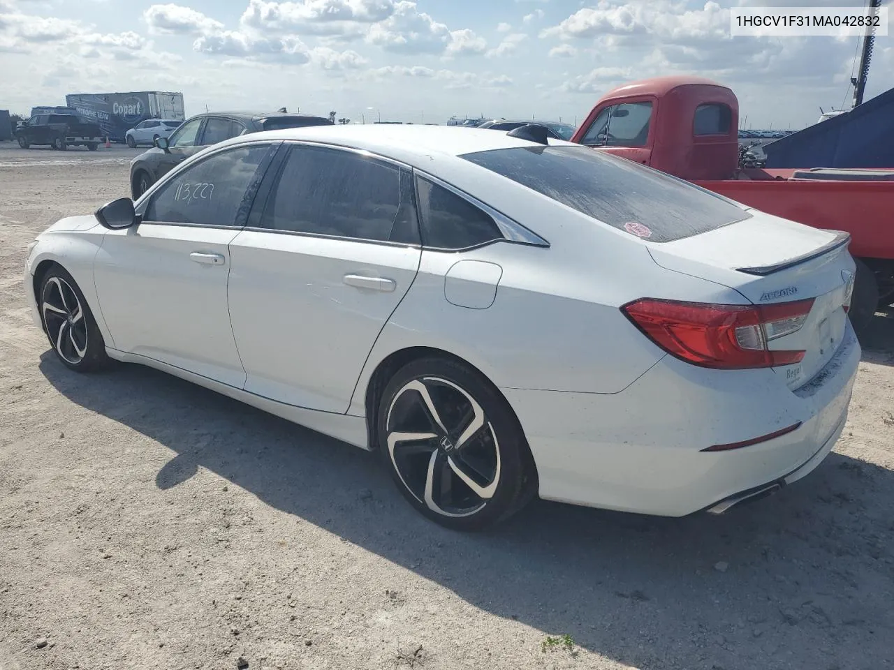 2021 Honda Accord Sport VIN: 1HGCV1F31MA042832 Lot: 77597014