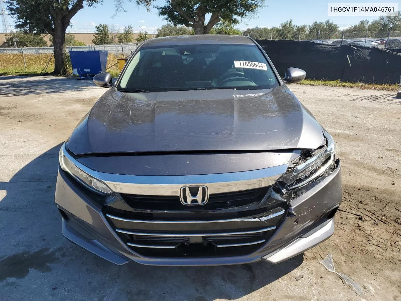 2021 Honda Accord Lx VIN: 1HGCV1F14MA046761 Lot: 77658644