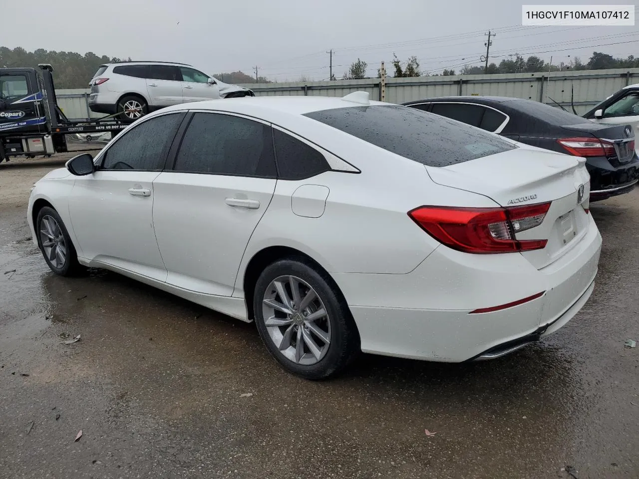 2021 Honda Accord Lx VIN: 1HGCV1F10MA107412 Lot: 77816904