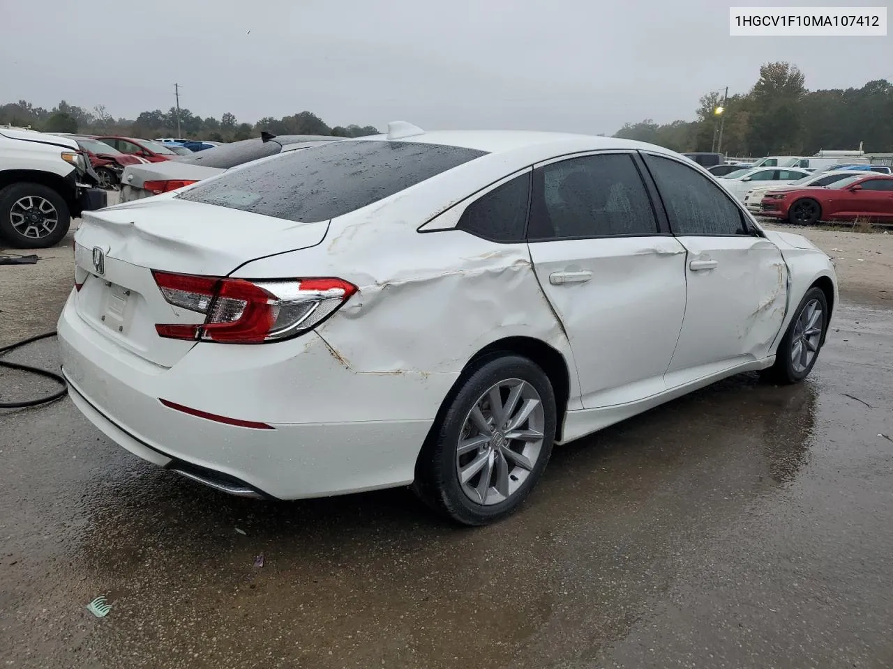 2021 Honda Accord Lx VIN: 1HGCV1F10MA107412 Lot: 77816904