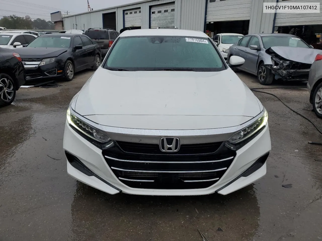 2021 Honda Accord Lx VIN: 1HGCV1F10MA107412 Lot: 77816904